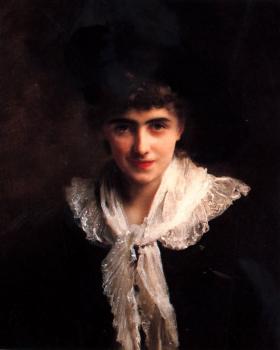 Gustave Jean Jacquet : Portrait of a Gentlewoman